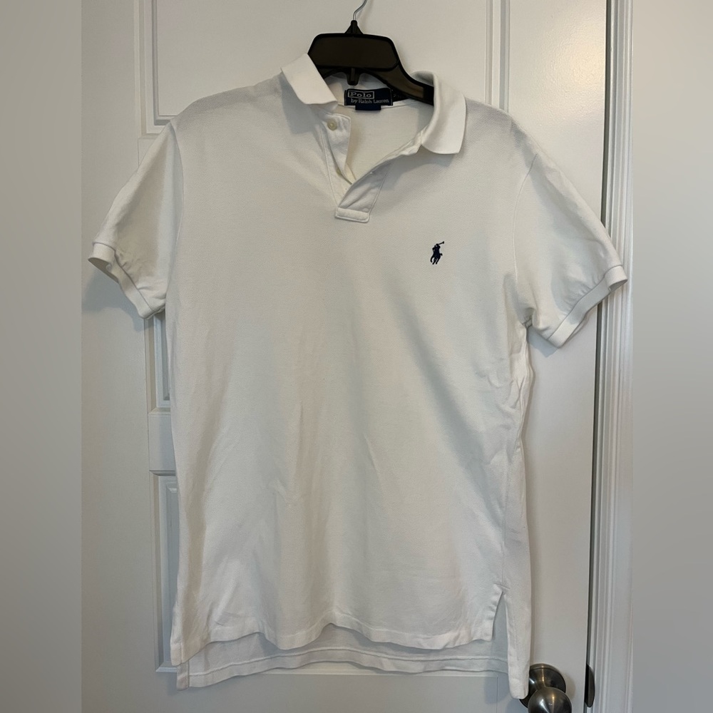 White Ralph Lauren Custom Fit Polo